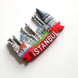 Magnete per Frigorifero 3D Dipinto a Mano in Poliresina, Souvenir <span class=keywords><strong>di</strong></span> <span class=keywords><strong>Istanbul</strong></span> con Mecca Blu e <span class=keywords><strong>Torre</strong></span> <span class=keywords><strong>di</strong></span> <span class=keywords><strong>Galata</strong></span> - Product Image 6