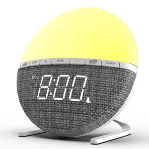 Nouveau 2024 Sunrise Réveil Chevet Dream Machine Smart Light White Noise Custom Sleep Dimmable Clock
