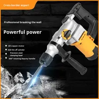 Marteau perforateur rotatif électrique SDS Plus 1200W, moteur tout cuivre, 110V 220V, pour travaux de démolition de béton