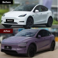 Kit de Carrocería para Tesla Model Y 2021+ a 2025, Parachoques Delantero, Parachoques Trasero, Guardabarros, Faldones Laterales, Capó, Vidrio