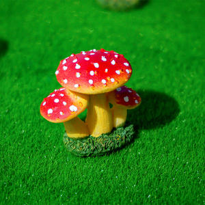 Décoration Créative en Résine Style Contes de Fées, Champignon Rouge Mignon, Pot de Fleurs, Micro-Paysage, Décoration pour Aquariums et Accessoires - Product Image 2