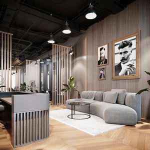 Hiện đại chuyên nghiệp cắt tóc trạm làm việc Beauty Salon đồ nội thất tùy chỉnh salon tóc thiết kế nội thất - Product Image 4