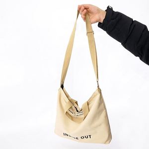 Eco Friendly Large Capacity Canvas Tote <b>Bag</b> with Detachable Shoulder Strap Slogan Print <b>for</b> <b>Women</b> Daily Shopping <b>Work</b> - Product Image 6