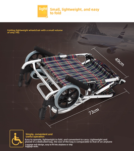 Silla de Ruedas Ultraligera para Personas Mayores, Plegable y Portátil para Viajar, Apta para Niños y Ancianos, Pequeña y Compacta, Fácil de Transportar - Product Image 4