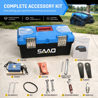 In China gemaakte kettingaangedreven RC grasmaaier, mini rupsmaaier, op benzine, met verwisselbare accessoires