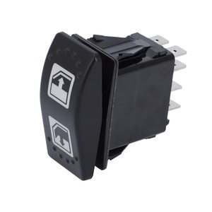 สวิตช์โยก 15A 24V DPDT ON-OFF-ON ABS IP65 สำหรับรถยนต์ RV เรือยอชท์ รถบัส ควบคุมหน้าต่าง - Product Image 2