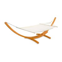 Hamac double moderne avec support, lit suspendu en bois écologique pour patio, cour, balcon - Lit suspendu portable pour 2 personnes