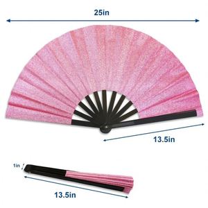 Custom logo Glitter Folding Clack <b>Handheld</b> Foldable Decorative <b>Fans</b> Hand <b>Fan</b> for Dance - Product Image 5