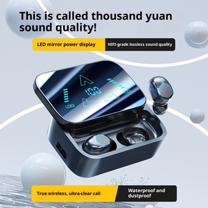 Blue Tooth Earphones Ultra-Long Battery Life Wireless Private Mold Noise Cancelling LED Digital Display Sliding Cover Design - Product Image 2