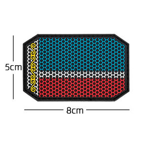 Badge de veste tactique 3D en caoutchouc drapeau russe avec crochet 8*5cm, toutes couleurs disponibles, perles de luxe - Product Image 5