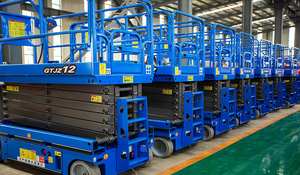 핫 세일 10m 12m 14m 자체 추진 가위 리프트 테이블 지니 가위 리프트 경량 남자 리프트 - Product Image 5