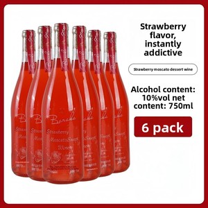 Moscato à <span class=keywords><strong>la</strong></span> <span class=keywords><strong>fraise</strong></span> mélangé de qualité supérieure |   Vin 750 ml 10 % vol. avec riche arôme fruité pour B2B - Product Image 1