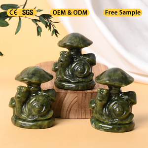 Venta al por Mayor de Piedras Curativas de Cristal Natural de Alta Calidad, Decoración de Cristal de Jade Xiuyan en Forma de Caracol - Product Image 3