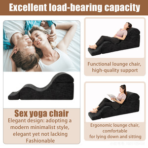 Canapé-lit multifonctionnel pour couple, chaise longue de yoga, housse en tissu, pliable, compressible, mobilier moderne pour salon, pour hôtel - Product Image 3