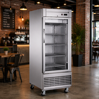 Réfrigérateur à barre arrière Wetruth, refroidissement par air forcé, technologie avancée, vertical, pour restaurant, cuisine, réfrigérant R290