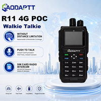 Talkie-walkie 4G GaodaPTT R11, fonction Push-to-Talk, LTE GSM DMR Interphone, VHF UHF, personnalisation du logiciel pour la communication de groupe