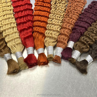 100% paquets de cheveux bouclés profonds indiens bruts 28 34 40 pouces Extension de cheveux Remy vierges Double trame Extension de cheveux humains en vrac