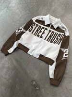 Veste décontractée pour homme élégante pour toutes les saisons - Matière douce et légère, imprimé flamme de basket-ball, pièce polyvalente pour un usage quotidien