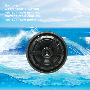 Factory H-6108 Pair of Black 6.5\" 120W Marine <b>Tower</b> <b>Speakers</b> With 360 Degree Swivel From Factory Direct Supply - Product Image 2
