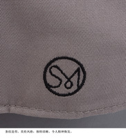 Casquette de baseball en coton de style A à 5 panneaux personnalisée en usine tissu Oxford avec logo de broderie à la main levée motif de points et de fruits