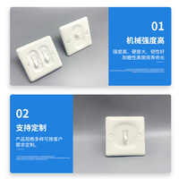 Interruptor de Palanca de Cerámica Retro Tipo 86, Enchufe de Control Simple/Doble, Panel Blanco para Casas de Huéspedes/Hoteles, Montaje en Pared