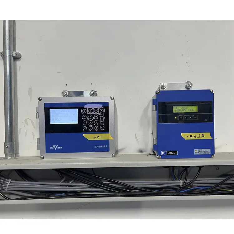 Ultrasonic flowmeter measure DN100mm/ultrasonic time difference method is used for measureme