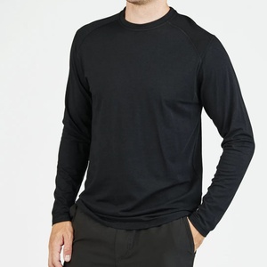 T-shirt Raglan à manches longues personnalisé pour homme, polyester/coton, vêtements de sport de haute qualité, été, séchage rapide, respirant, coupe ajustée - Product Image 1