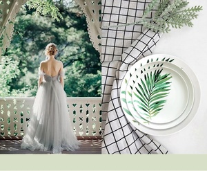 Promotion European Green Leaf <b>Dinnerware</b> Set Ceramic Plate Set - Product Image 6