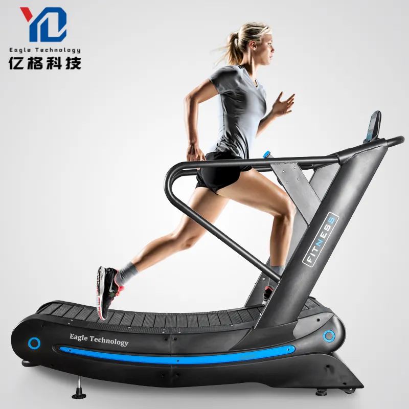 air runner Non-Motorized unpowered woodway curved treadmill gym equipment YG-discount treadmill