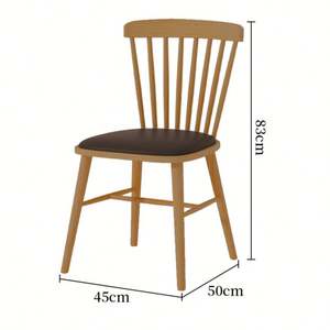 ชุดโต๊ะและเก้าอี้ร้านอาหารไม้หรูหราทันสมัยสำหรับขายส่ง เฟอร์นิเจอร์ร้านกาแฟ ชุดเก้าอี้รับประทานอาหารเชิงพาณิชย์ - Product Image 2