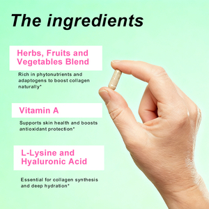 Supporto personalizzato vegano collagene Booster integratori di collagene vegetale salute nutrizione capsule di collagene per la pelle - Product Image 5