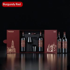 Coffret cadeau de luxe rigide à double porte pour vin rouge, tequila et spiritueux, avec protection UV, fait main, personnalisable - Product Image 5