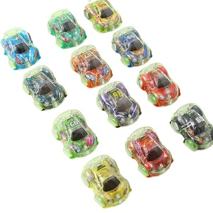 Jincan Micro Car Toy Mini Plastic Pull-Back Inertia for Kindergarten Color Print Boy & Girl Car Promotional Gift