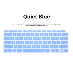 Protecteur de <span class=keywords><strong>clavier</strong></span> <span class=keywords><strong>universel</strong></span> en <span class=keywords><strong>silicone</strong></span> TPU pour MacBook Air M1 M2 M3 M4 Pro, anti-poussière et étanche - Product Image 6