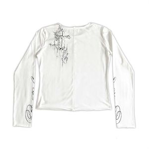 Camiseta Blanca de Manga Larga para Hombre, Talla XS, Marca de Lujo, Estilo Deportivo y Ejecutivo, Magliette Cotone Bianche Masculinas Deportiva - Product Image 2