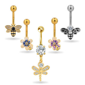 Nouveau Design de bouton de <span class=keywords><strong>nombril</strong></span> papillon <span class=keywords><strong>Non</strong></span> Long <span class=keywords><strong>pour</strong></span> <span class=keywords><strong>bijoux</strong></span> de Piercing de ventre - Product Image 1