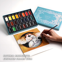 Lot de 16 aquarelles solides Rubens de haute qualité, texture lisse, fournitures artistiques pour étudiants