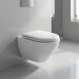WC suspendu en céramique, cuvette de toilette murale, cuvette de toilette suspendue, sanitaires de salle de bain, design européen - Product Image 2