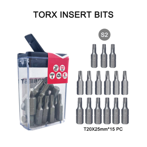 Broca de tornillo de inserción de impacto S2 Torx T20 Broca de destornillador de vástago <span class=keywords><strong>hexagonal</strong></span> magnético fuerte T20X25 - Product Image 3