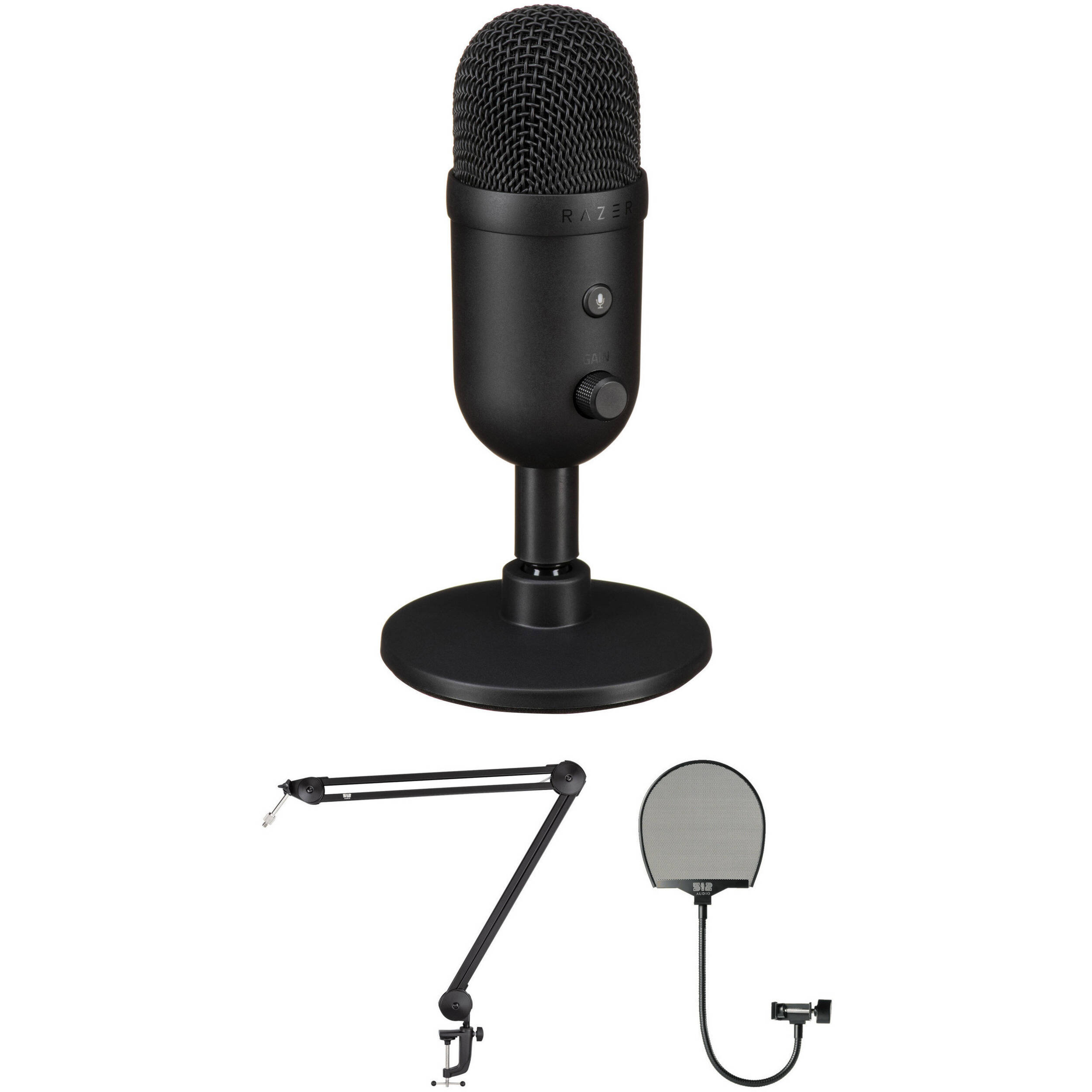 Razer Seiren V2 X USBマイクロフォン Amazon.com: Razer Seiren V2 X - USB Microphone for Streamers