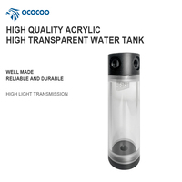 OCOCOO Réservoir de refroidissement par eau en acrylique D50-C13F de 173mm Système de refroidissement liquide PC pour ordinateurs et stations de travail de jeu