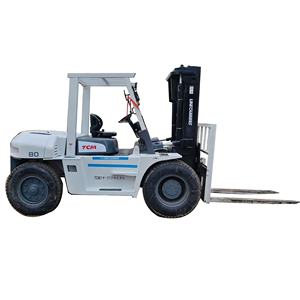 Carretilla elevadora de contrapeso usada TCM original de 8 toneladas, elevación de 3m con gran capacidad de carga, carretilla elevadora diésel TCM FD80 de segunda mano - Product Image 1