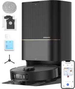 Robot hút bụi DREAME X50 Pro Ultra, lực hút mạnh 25000 Pa, tự làm sạch, tự động đổ nước, bàn chải bên, bộ lọc HEPA, lau ướt khô - Product Image 1