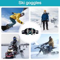Lunettes de neige d'hiver pour l'équitation Sports Escalade Lunettes de ski anti-rayures Adulte Anti-buée Snowboard Lunettes de ski ultra-légères