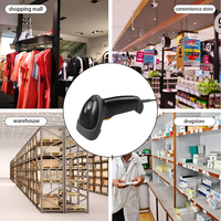 Pemindai Barcode Genggam Murah Postech dengan Antarmuka USB Garansi 2 Tahun 100 Pemindaian/detik 1D/2D untuk Sistem POS Tersedia di Stok