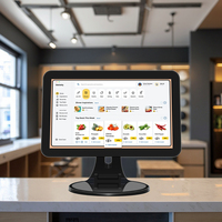 Vente en gros 15.6 pouces tout-en-un POS caisse enregistreuse écran tactile bureau Android Win10 systèmes pour POS caisse enregistreuse