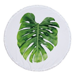 Promotionnel feuilles de palmier grande impression personnalisée serviette de plage - Product Image 5