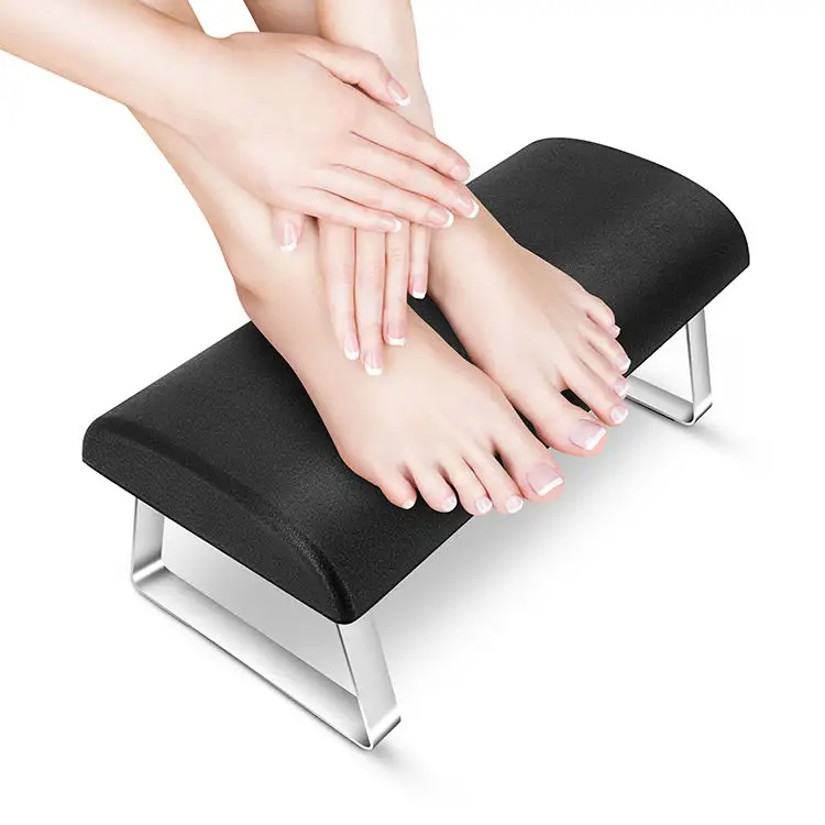 PU Self-Skinning Sponge Desk Foot Rest Footstool Leg Holder Support for Pedicure