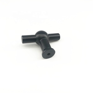 Poignées de porte modernes personnalisées d'usine CX837, poignées de tiroir noires, poignées de porte de cuisine, poignées en T, décoration de la maison - Product Image 3