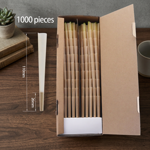 Conos de Papel Marrón Sin Blanquear al por Mayor, Tamaño King 109mm, Papel para Fumar Natural Sin Refinar, Logotipo Personalizado - Product Image 4